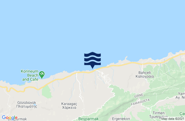 Kornokipos, Cyprus tide times map