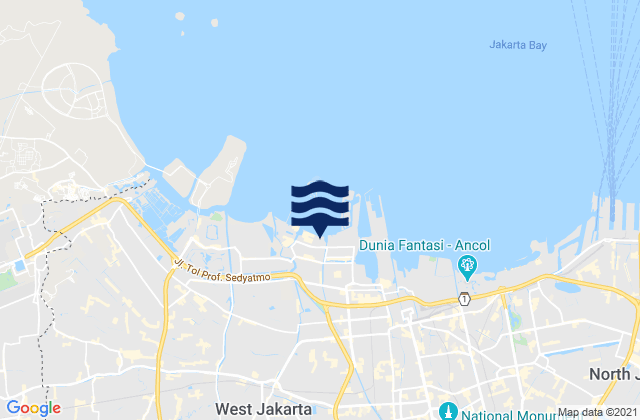 Kota Administrasi Jakarta Barat, Indonesia tide times map