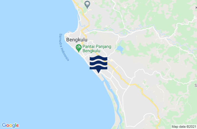 Kota Bengkulu, Indonesia tide times map