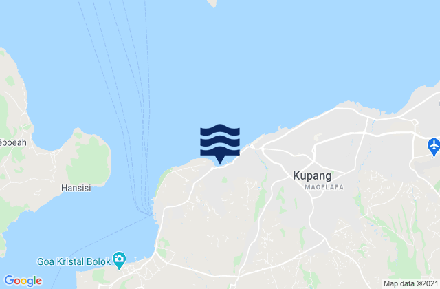 Kota Kupang, Indonesia tide times map