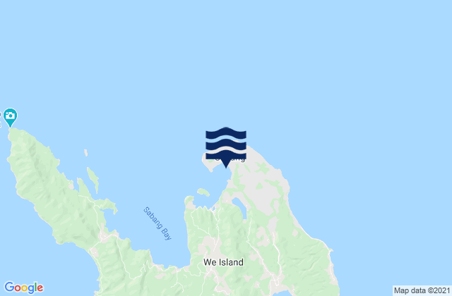Kota Sabang, Indonesia tide times map