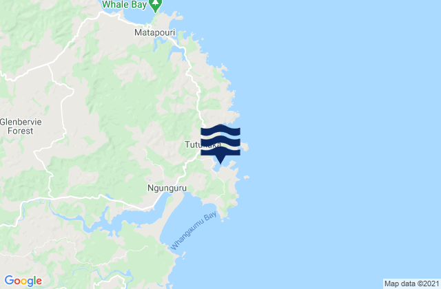 Kowharewa Bay, New Zealand tide times map