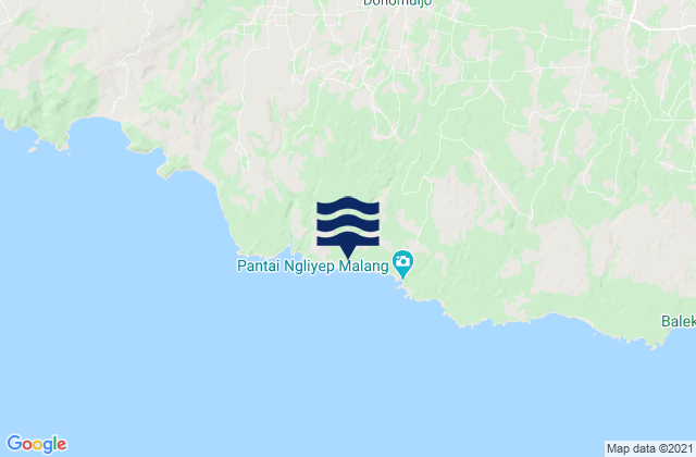 Krajan Dua Putukrejo, Indonesia tide times map