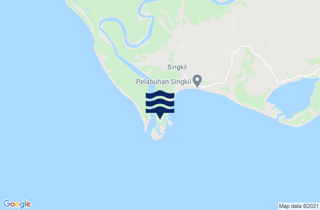 Kuala Baru, Indonesia tide times map
