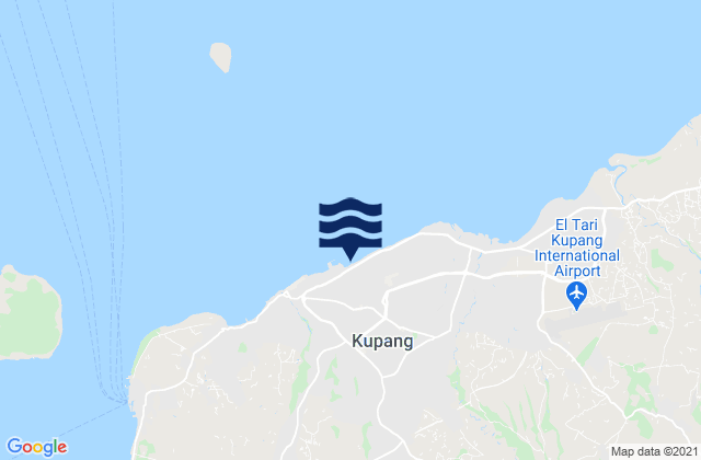 Kupang, Indonesia tide times map