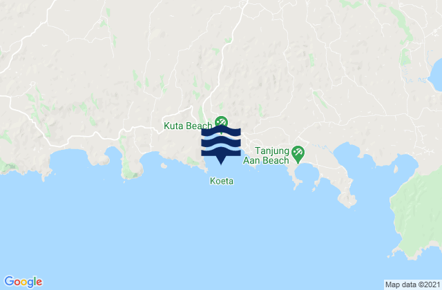 Kute, Indonesia tide times map