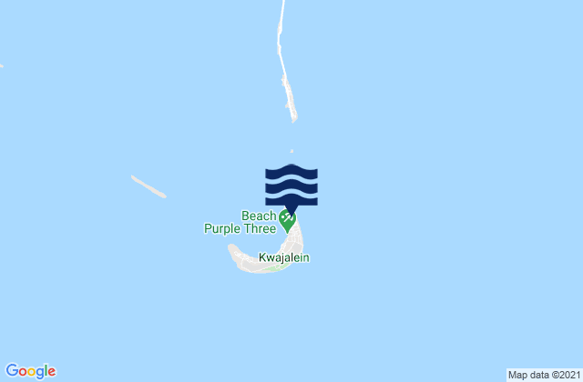 Kwajalein Atoll (kwajalein I ), Micronesia tide times map