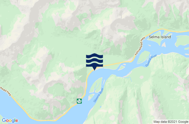 Kwinitsa Creek, Canada tide times map