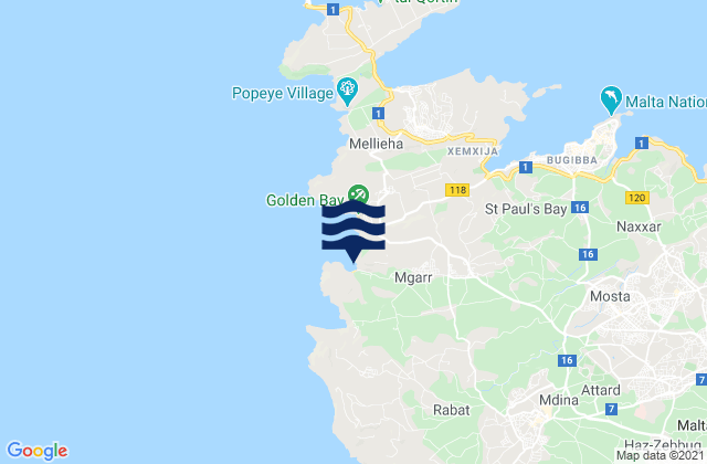 L-Imgarr, Malta tide times map