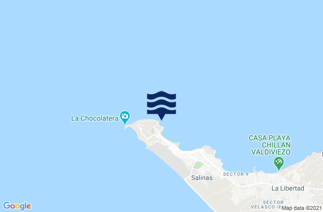 La Bahia (Guayas), Ecuador tide times map