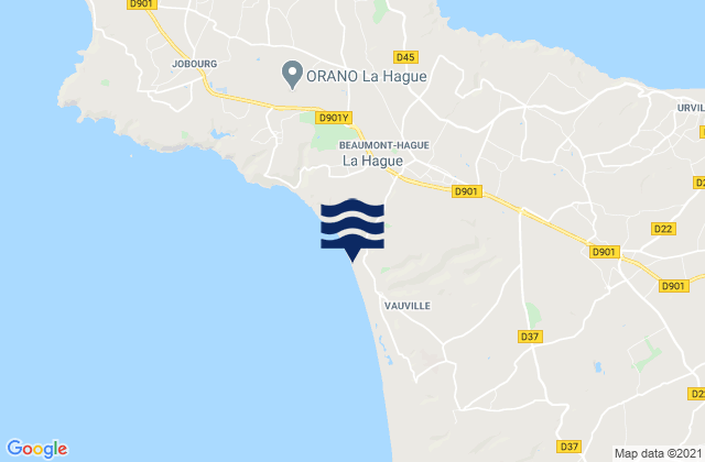 La Crecque, France tide times map