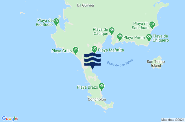 La Esmeralda, Panama tide times map