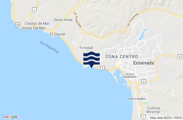 La Lancha, Mexico tide times map