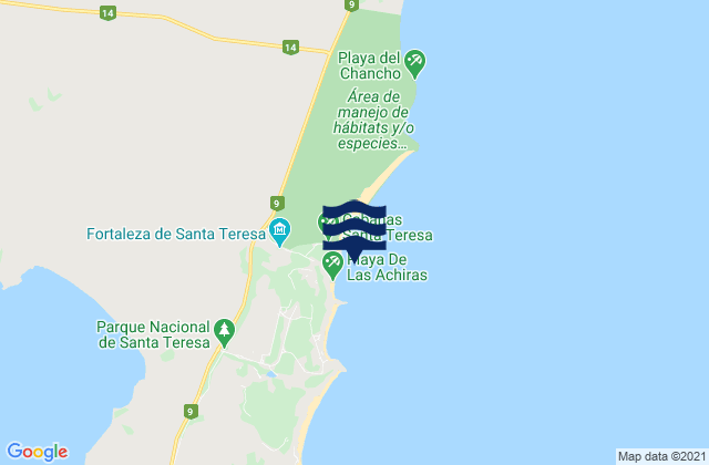 La Moza, Brazil tide times map