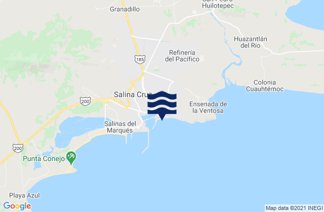 La Noria, Mexico tide times map