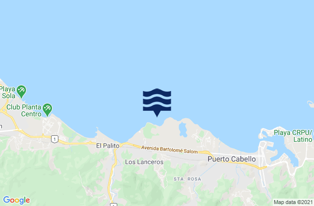 La Playita, Venezuela tide times map