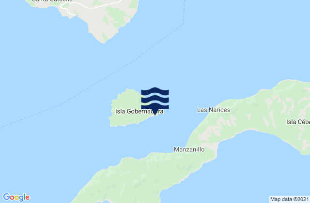 La Punta, Panama tide times map