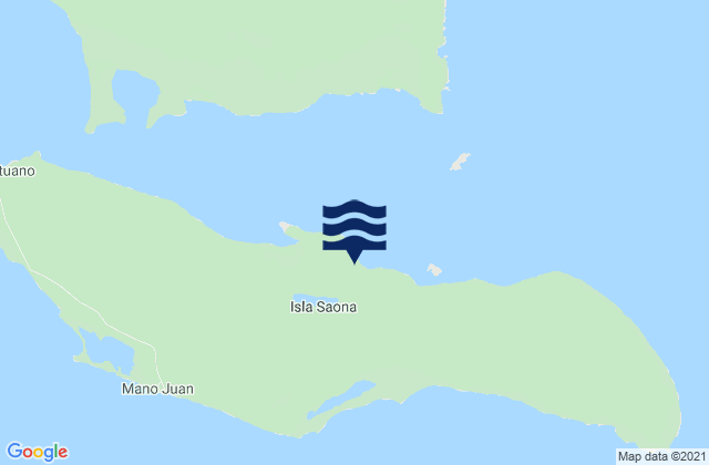 La Romana, Dominican Republic tide times map