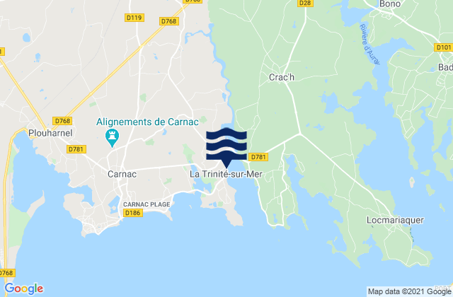 La Trinite-sur-Mer, France tide times map