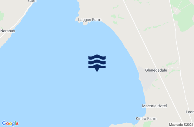 Laggan Bay, United Kingdom tide times map
