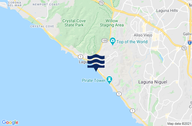 Laguna Beach (Brooks Street), United States tide chart map