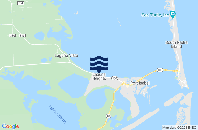 Laguna Heights, United States tide chart map