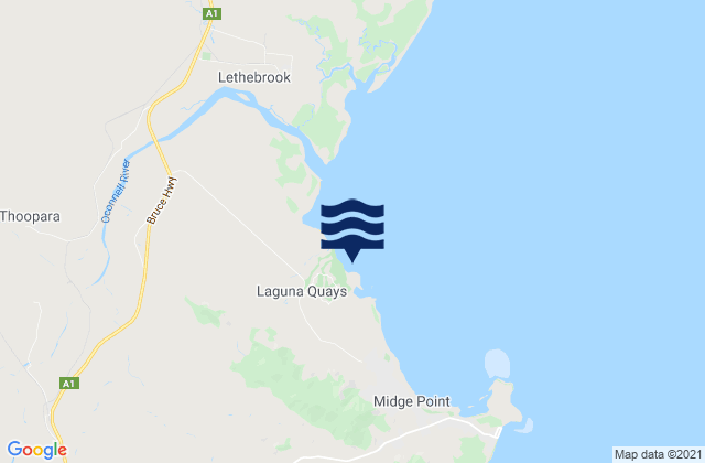 Laguna Quays, Australia tide times map