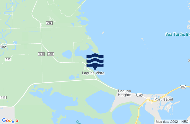 Laguna Vista, United States tide chart map