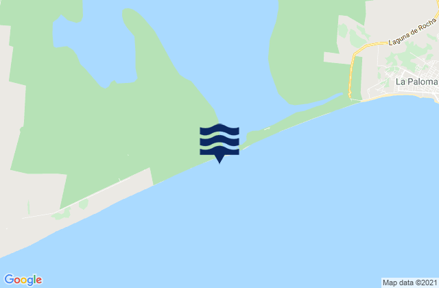 Laguna de Rocha, Brazil tide times map