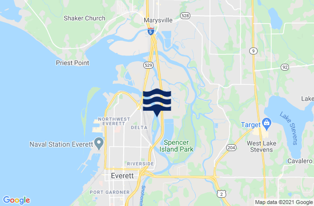 Lake Stevens, United States tide chart map