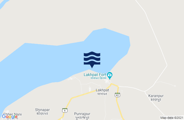 Lakhpat, Pakistan tide times map