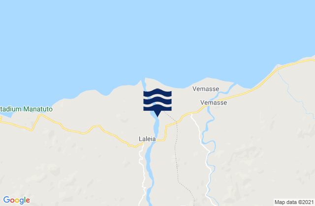 Laleia, Timor Leste tide times map