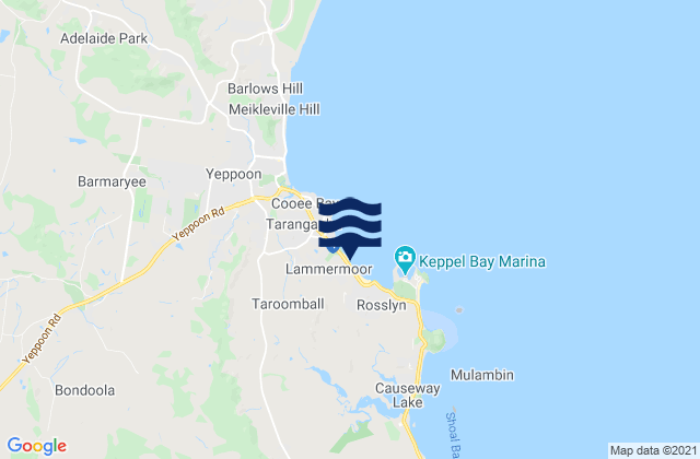 Lammermoor Beach, Australia tide times map