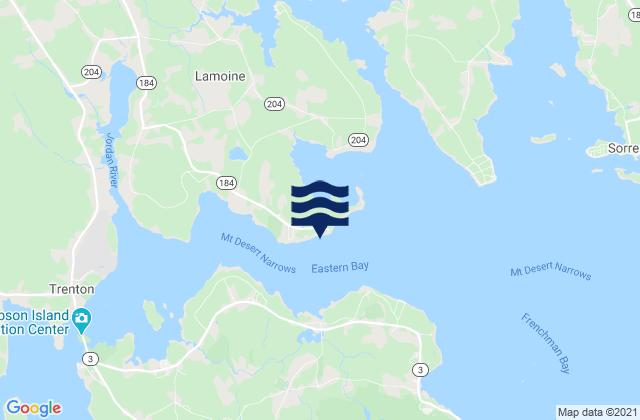 Lamoine Beach, United States tide chart map