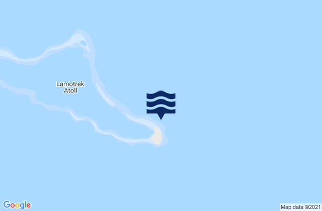 Lamotrek Atoll, Micronesia tide times map