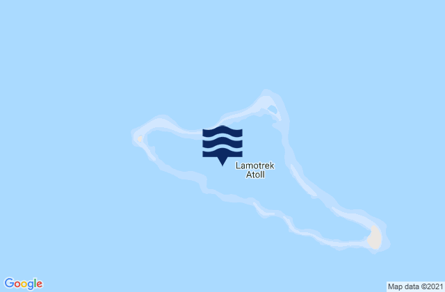 Lamotrek, Micronesia tide times map