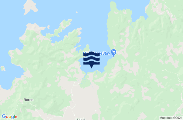 Lando, Indonesia tide times map