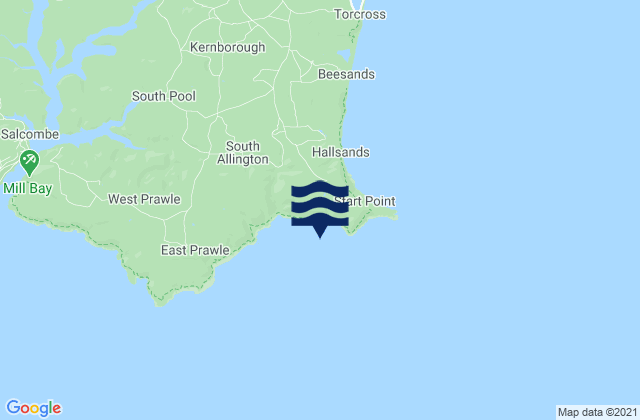 Lannacombe Bay, United Kingdom tide times map