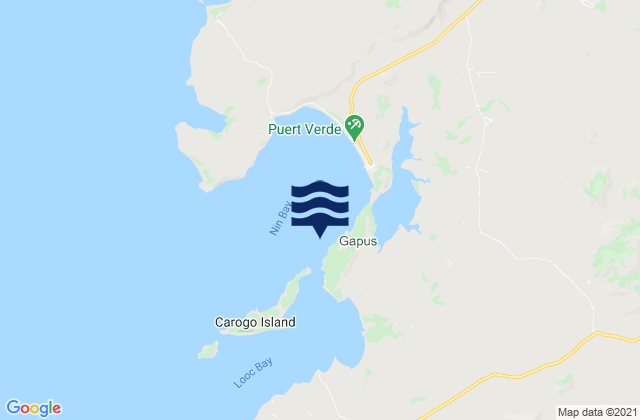 Lantangan, Philippines tide times map
