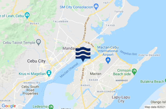 Lapu-Lapu City, Philippines tide times map