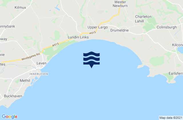 Largo Bay, United Kingdom tide times map
