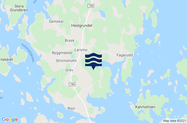 Larsmo, Finland tide times map