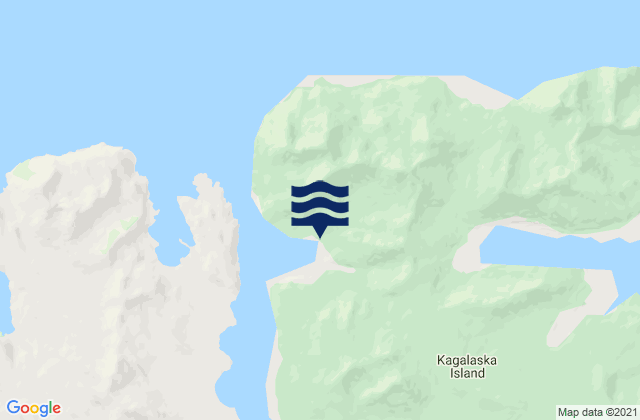 Laska Cove Kagalaska Island, United States tide chart map