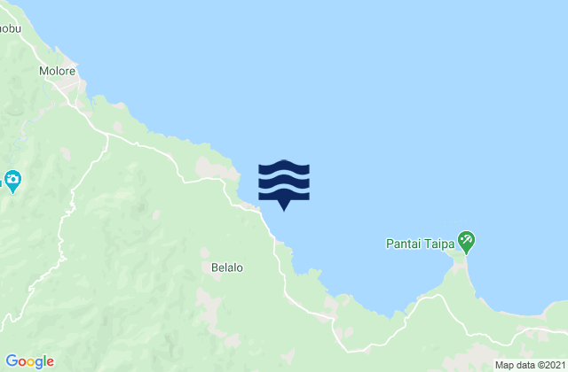Lasolo Bay, Indonesia tide times map