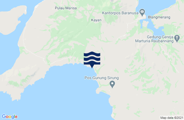 Latuna, Indonesia tide times map