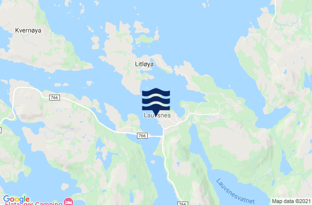 Lauvsnes, Norway tide times map