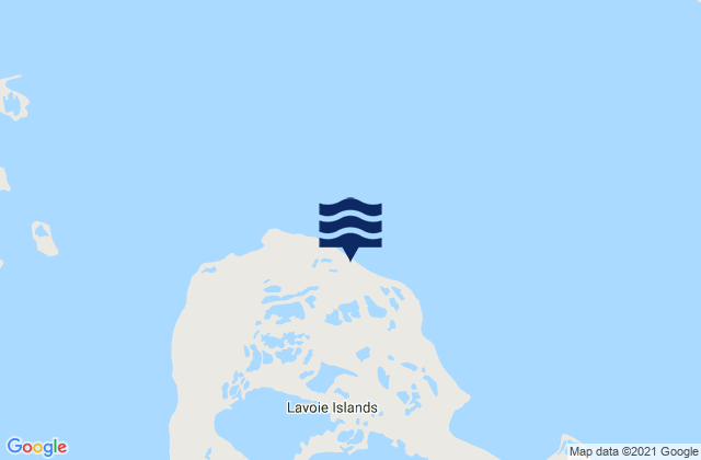 Lavoie Islands, Canada tide times map