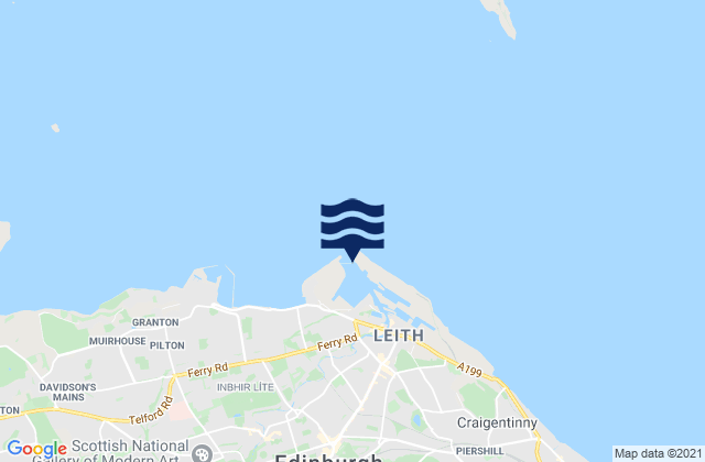 Leith, United Kingdom tide times map