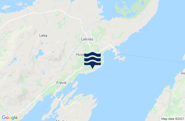 Leka, Norway tide times map