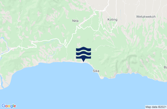Lela, Indonesia tide times map